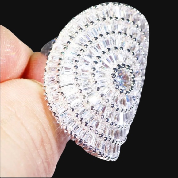 🎁 The Kaside Swarovski Crystals .925 Statement Ring - Picture 5 of 6